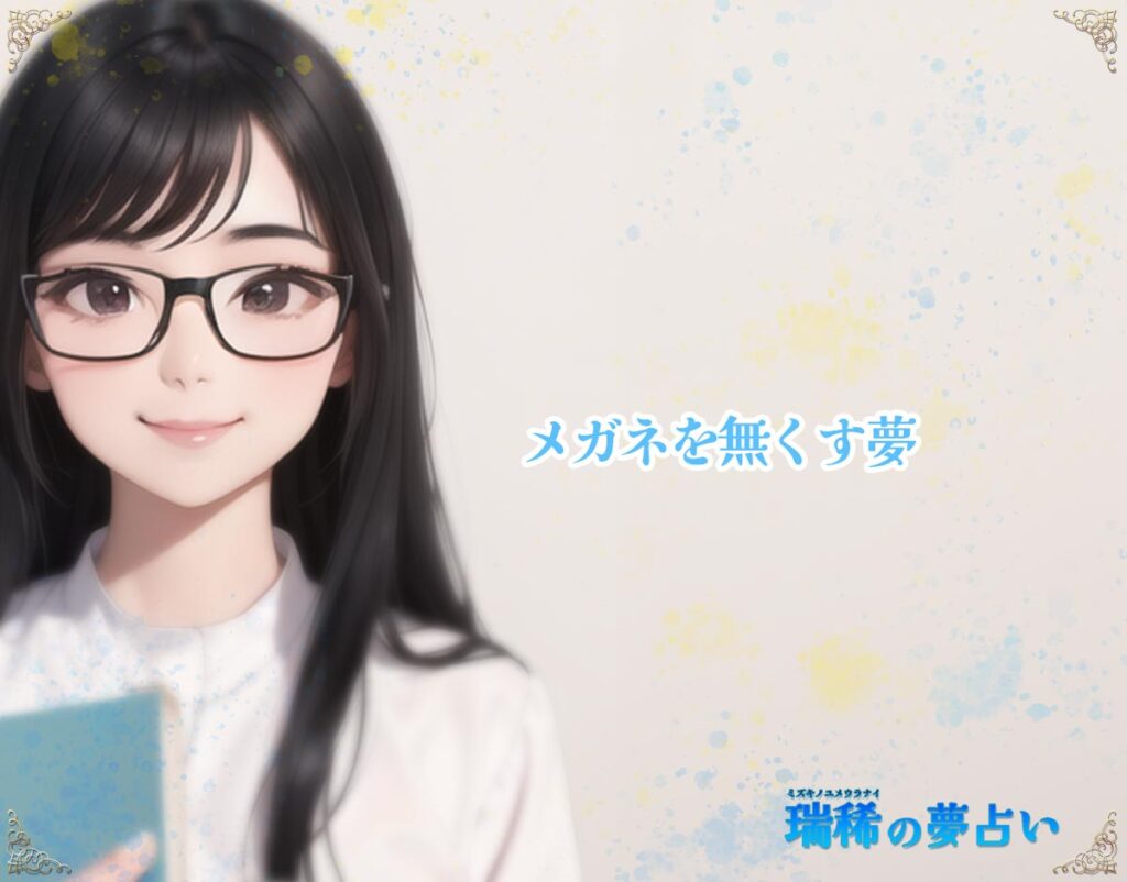 「メガネを無くす夢」の意味【夢占い】占い師、瑞稀の夢占い | MIZUKIの夢占い
